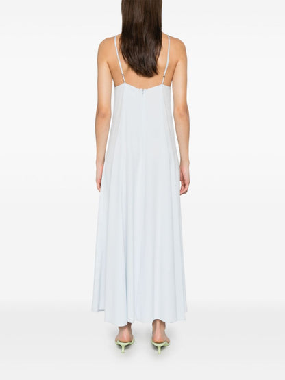 Satin midi slipdress