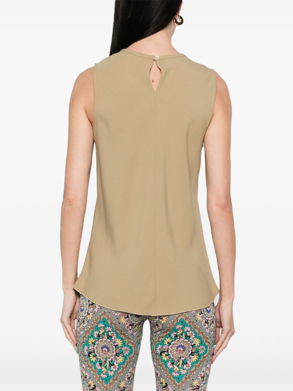 Satin sleeveless top