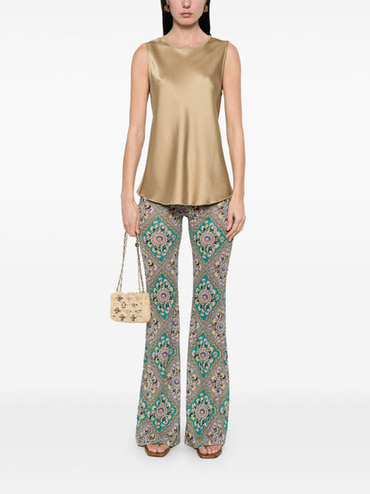 Satin sleeveless top