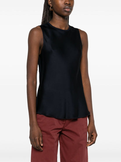 Satin sleeveless top