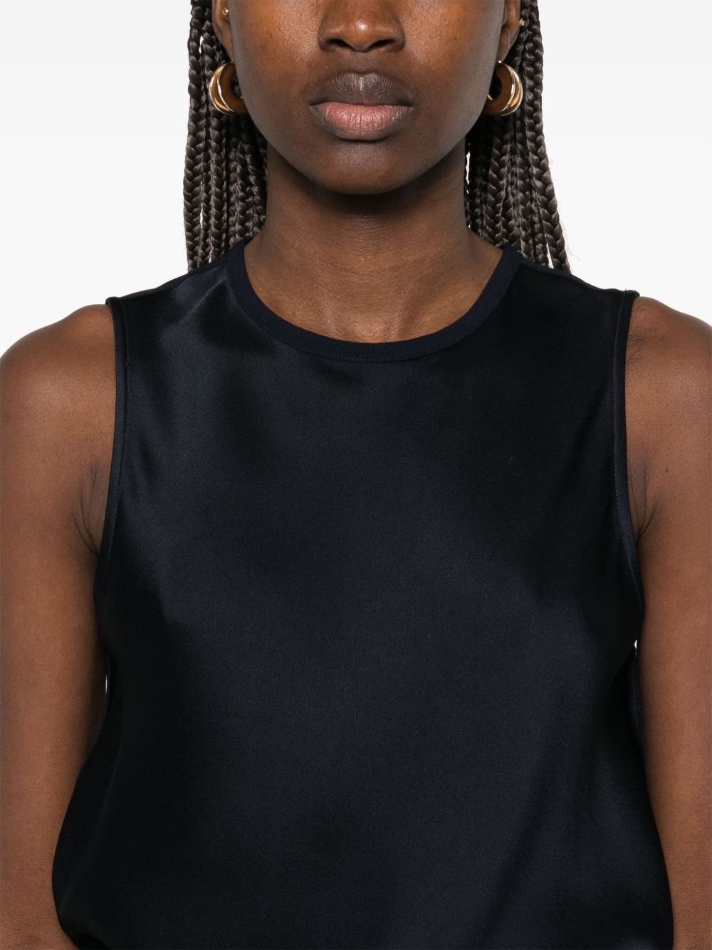 Satin sleeveless top