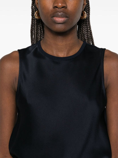 Satin sleeveless top