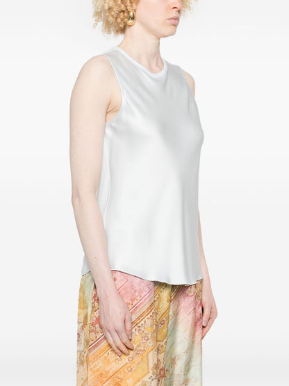 Satin sleeveless top