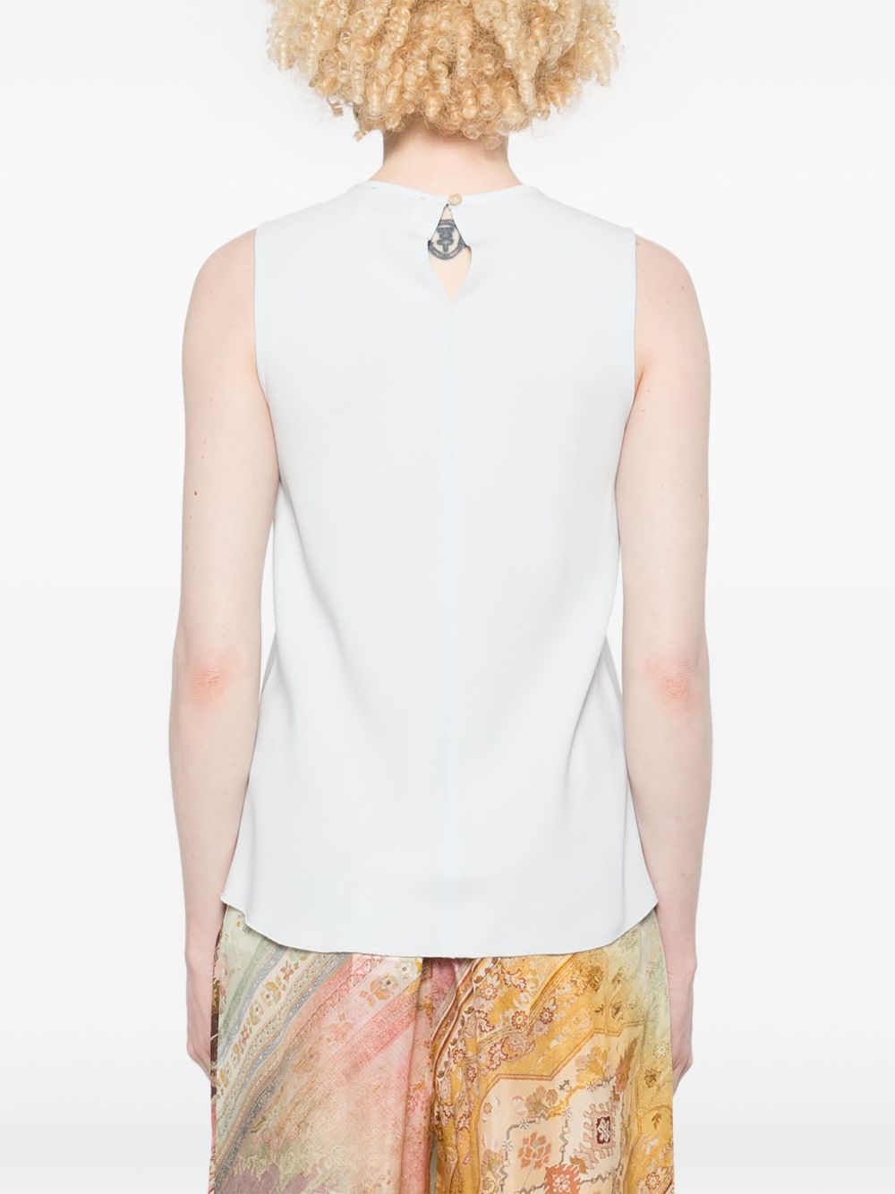 Satin sleeveless top