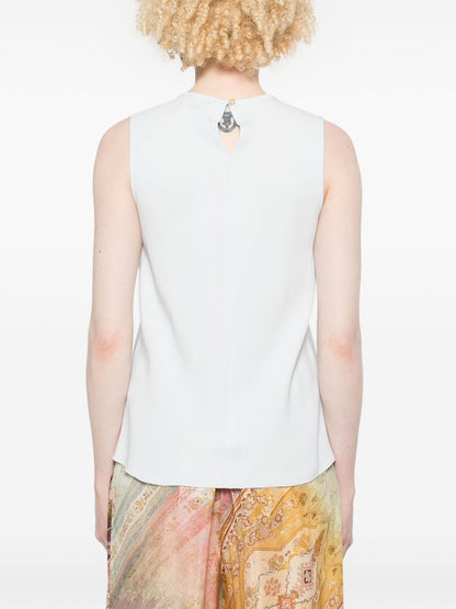 Satin sleeveless top