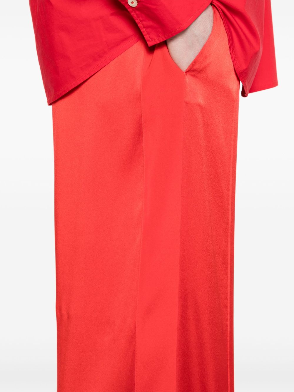 Silk trousers