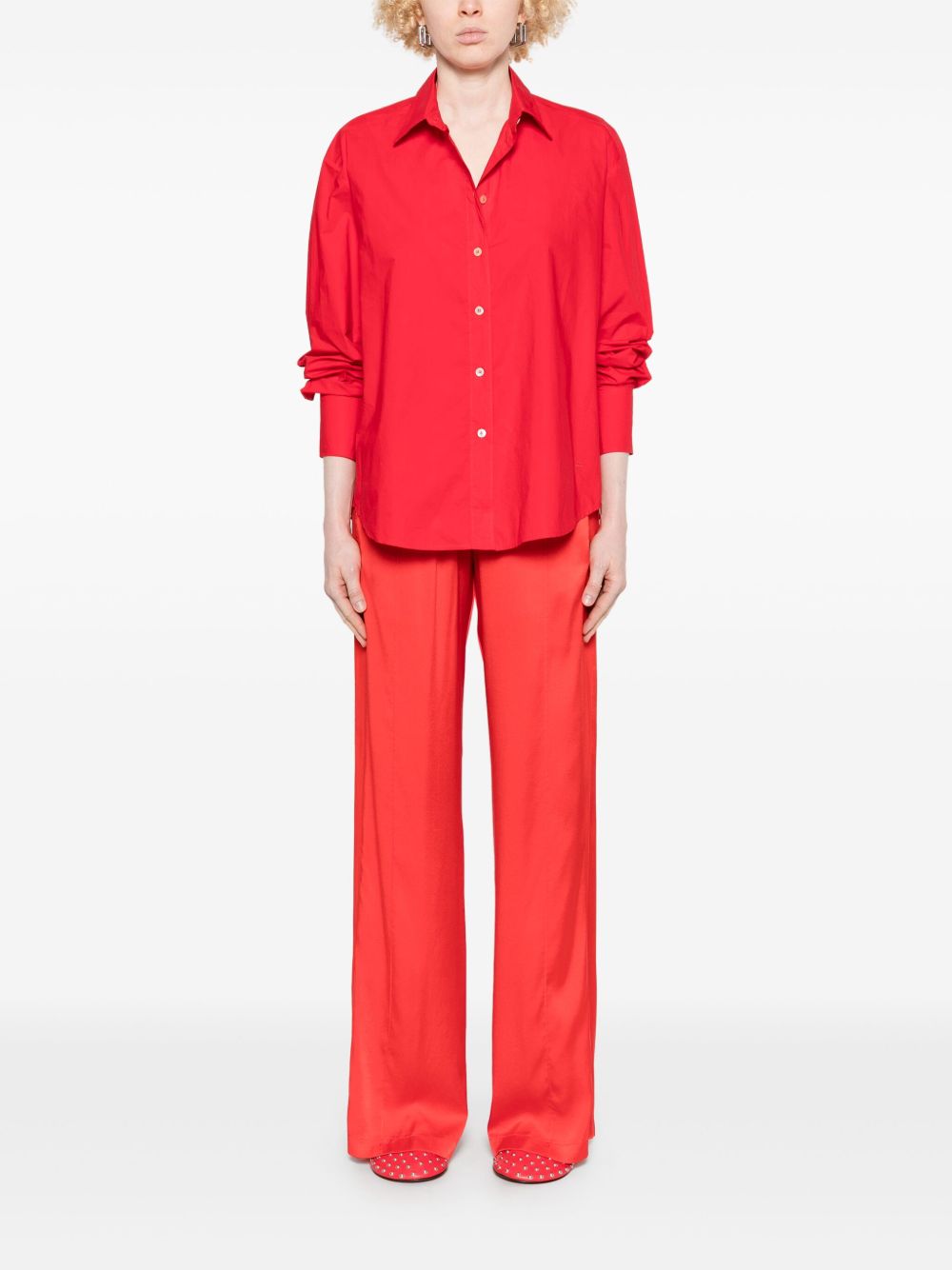 Silk trousers