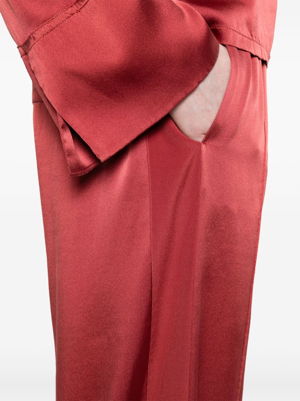 Silk trousers