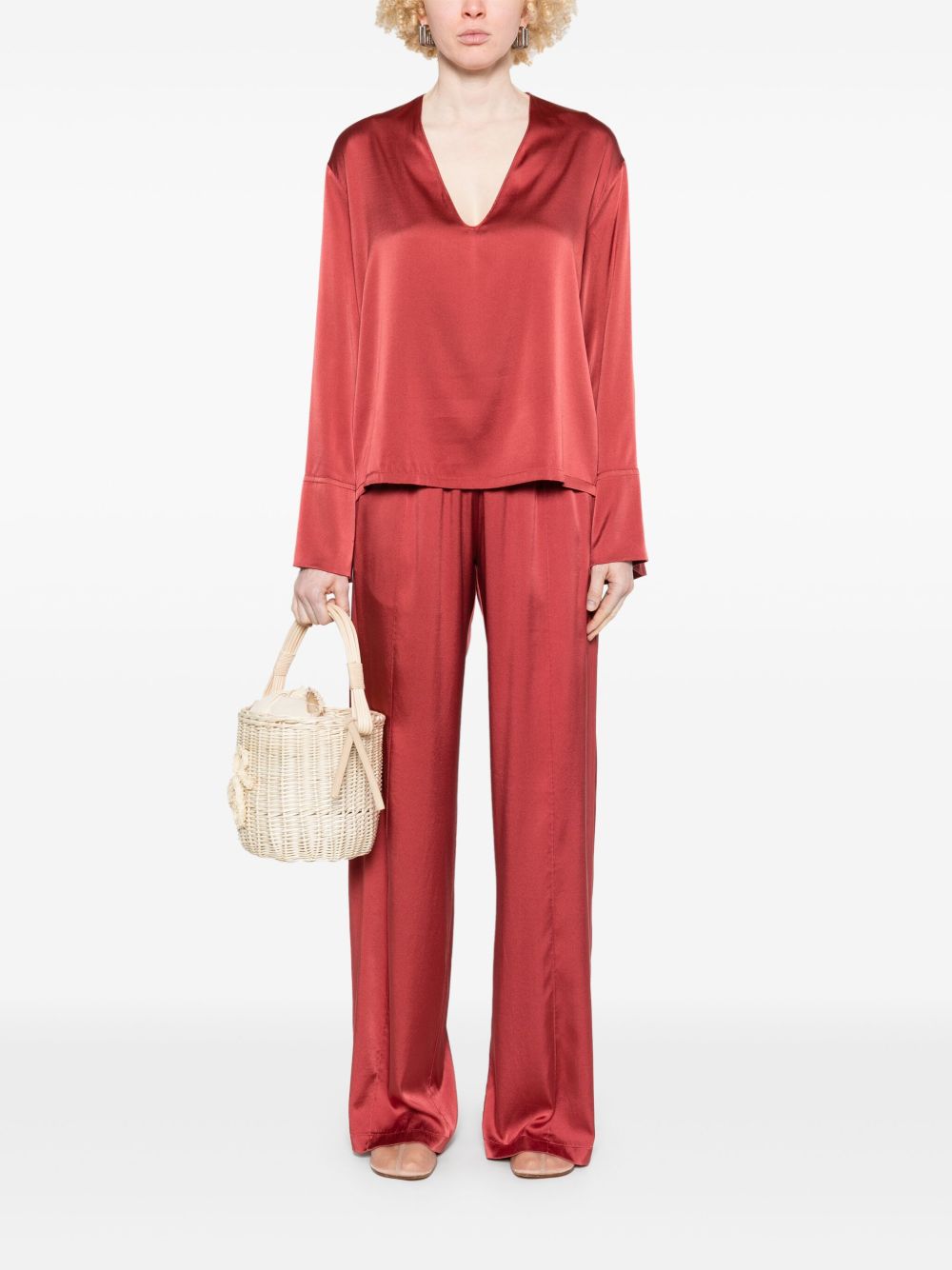 Silk trousers