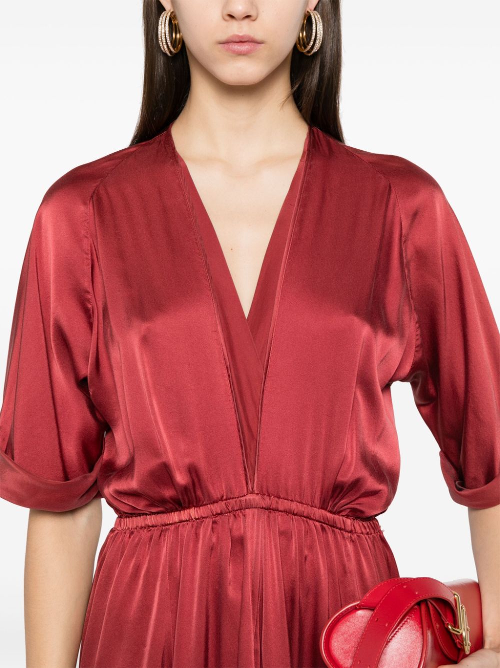 Silk long dress