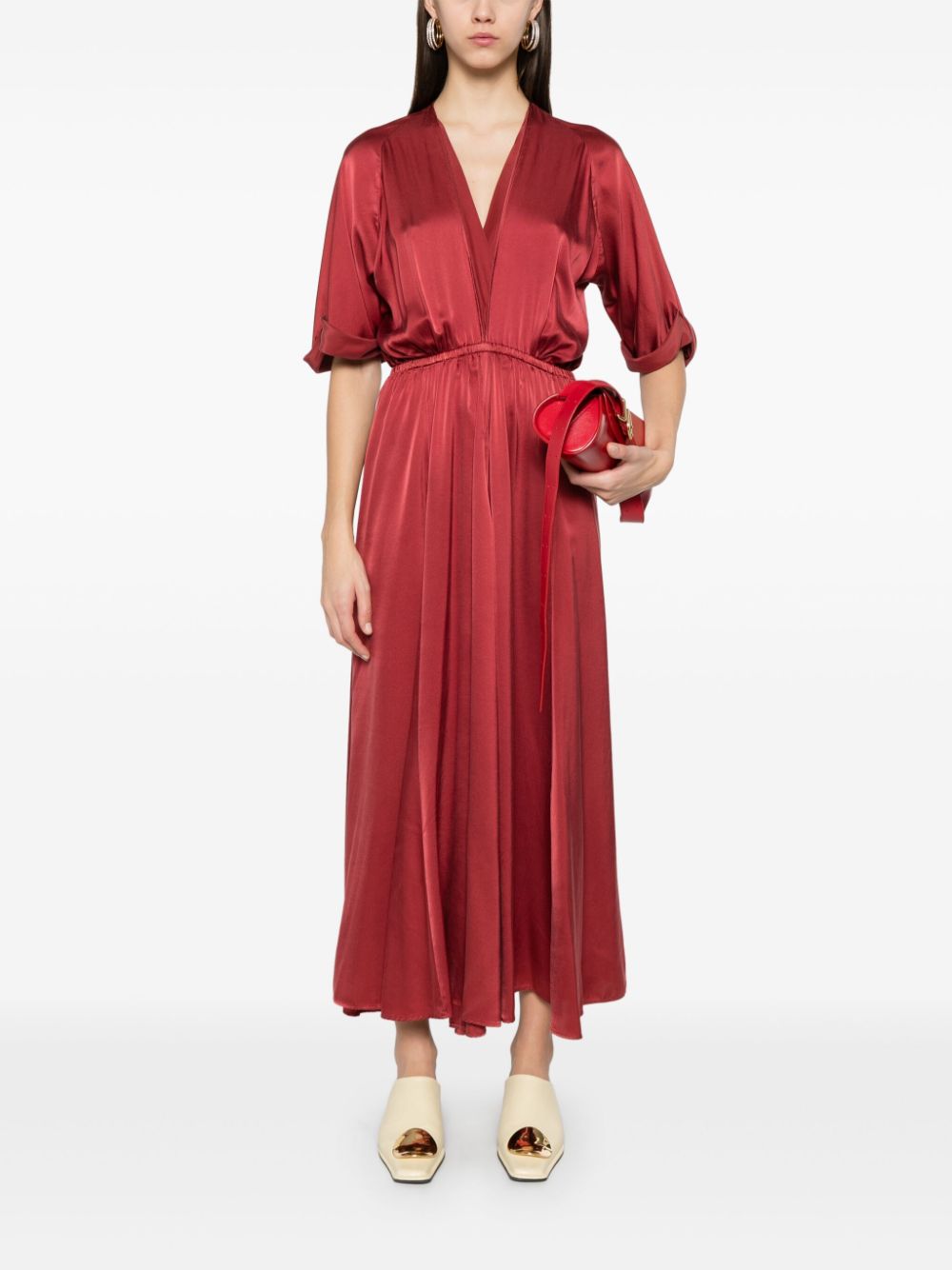 Silk long dress