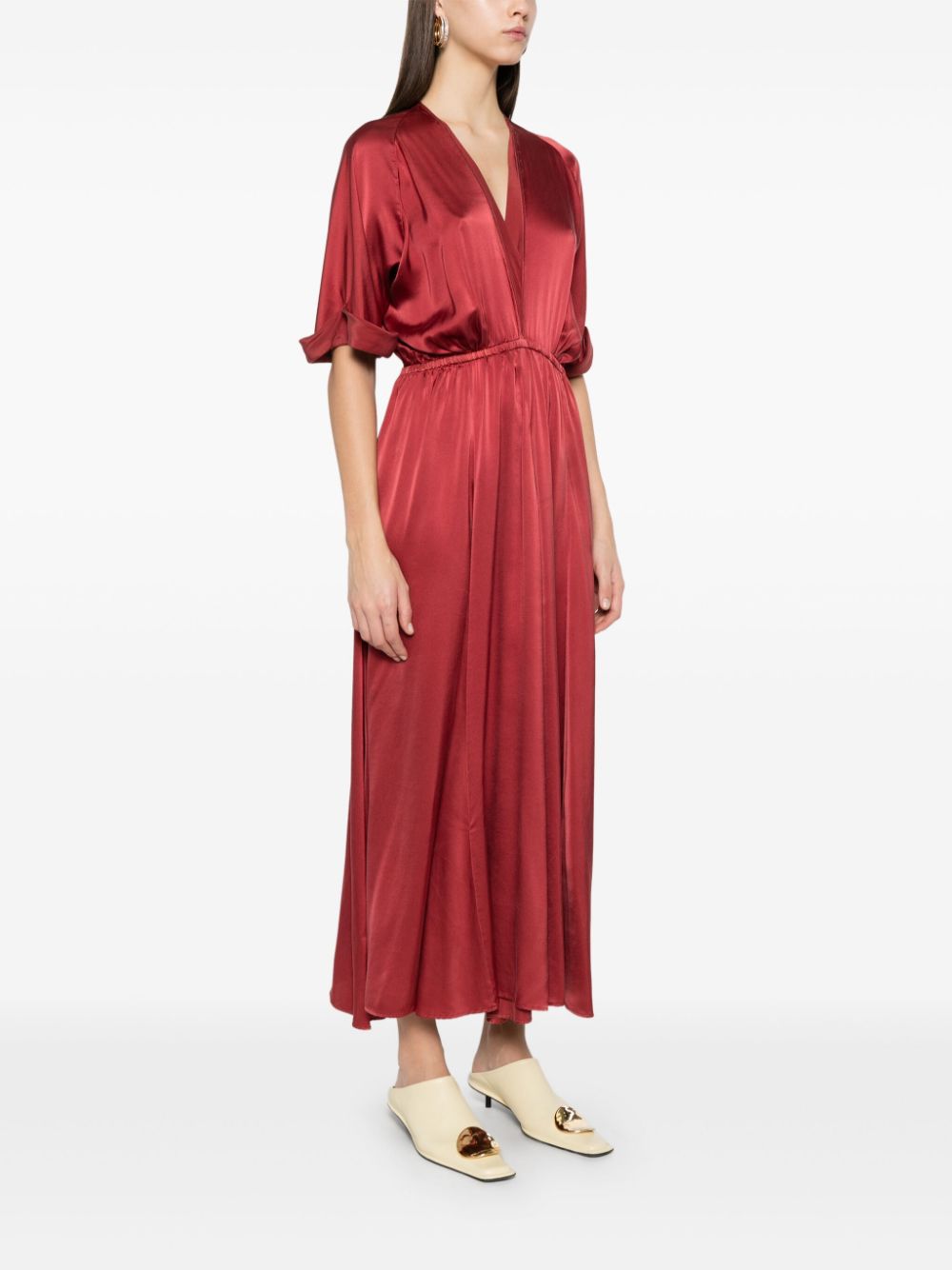 Silk long dress