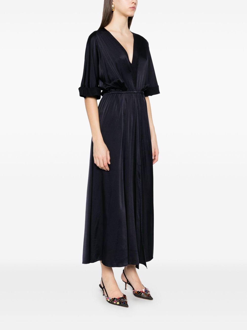 Silk long dress