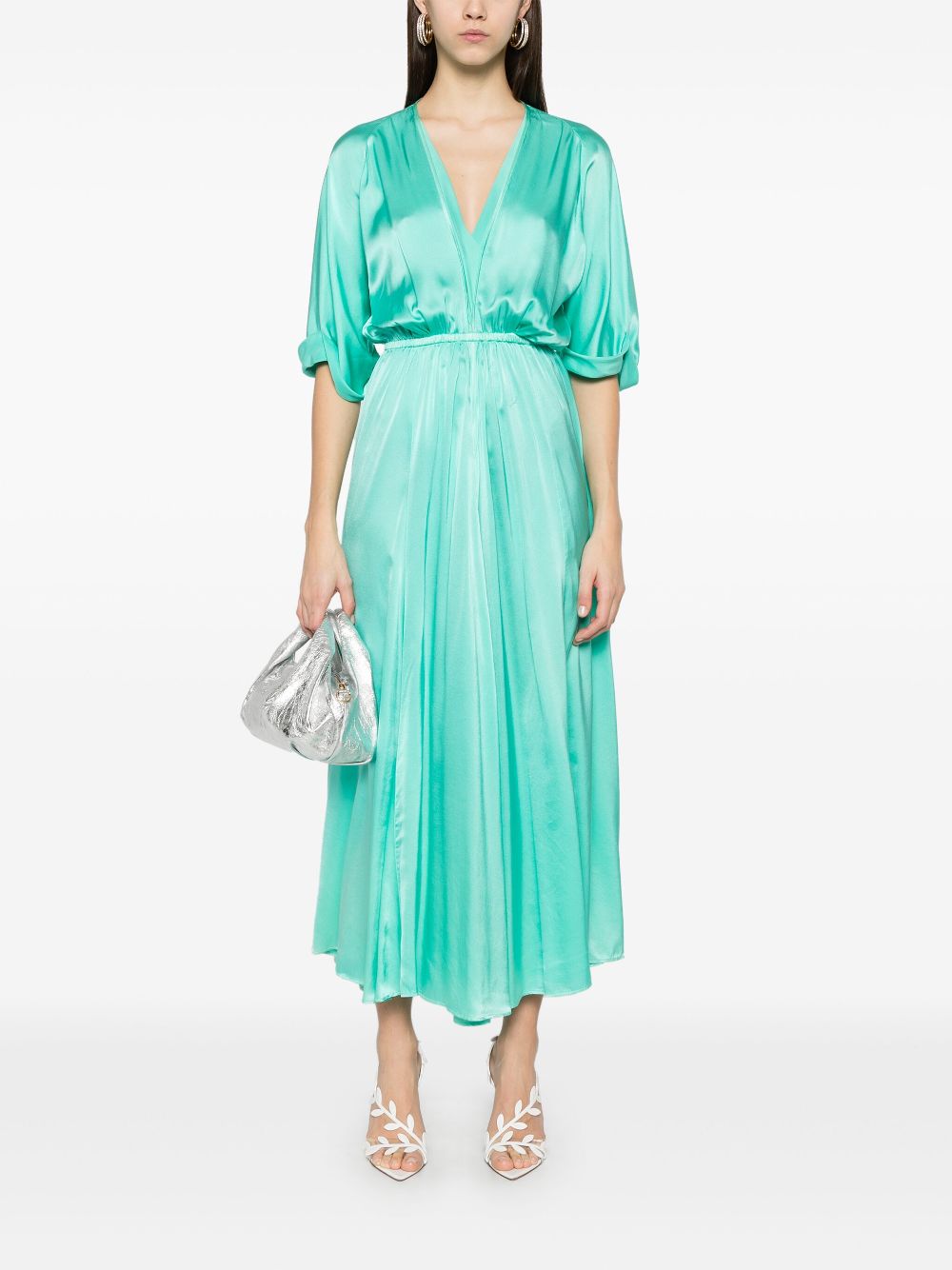 Silk long dress