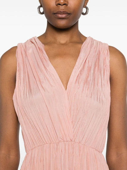 Pleated long dress