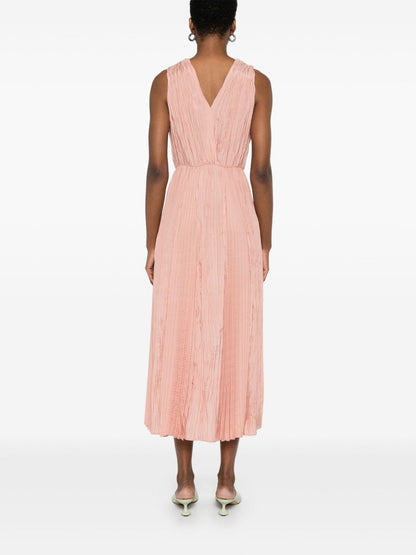 Pleated long dress