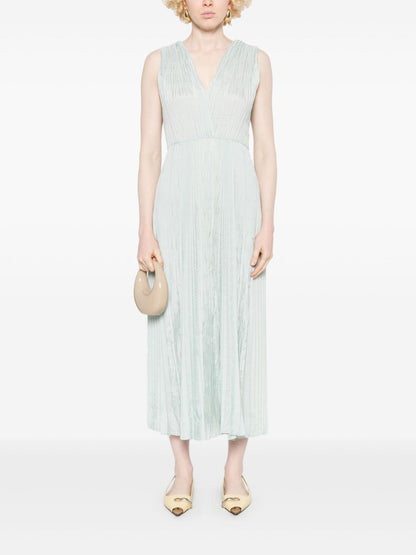 Pleated long dress