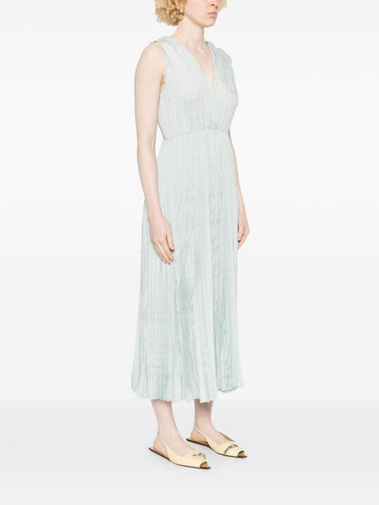 Pleated long dress