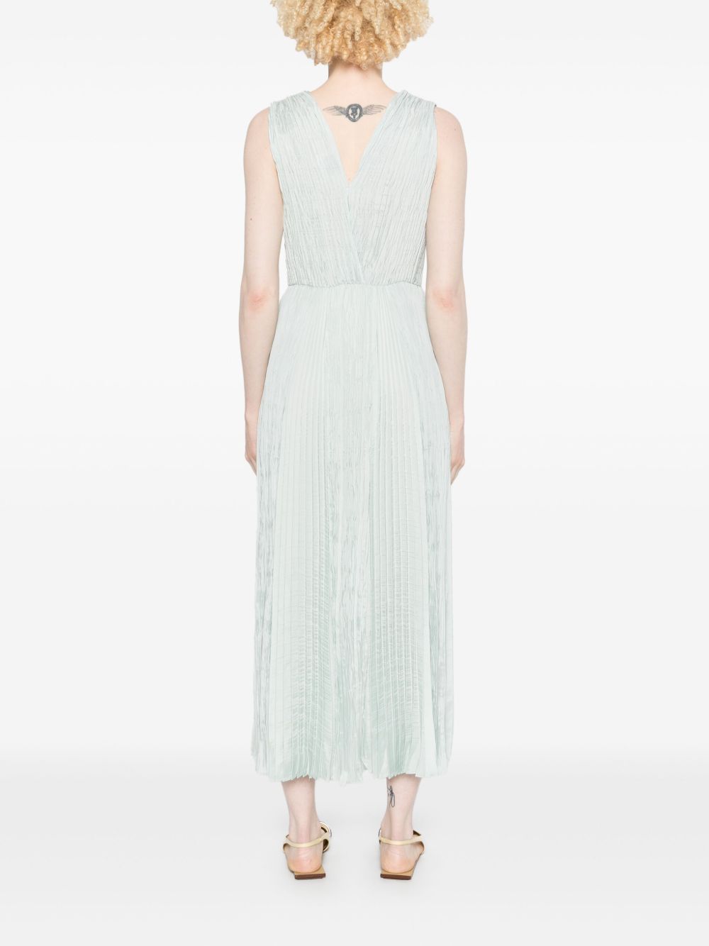 Pleated long dress