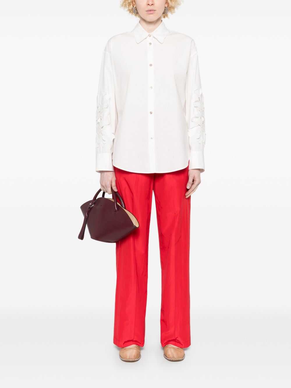 Embroidered cotton shirt