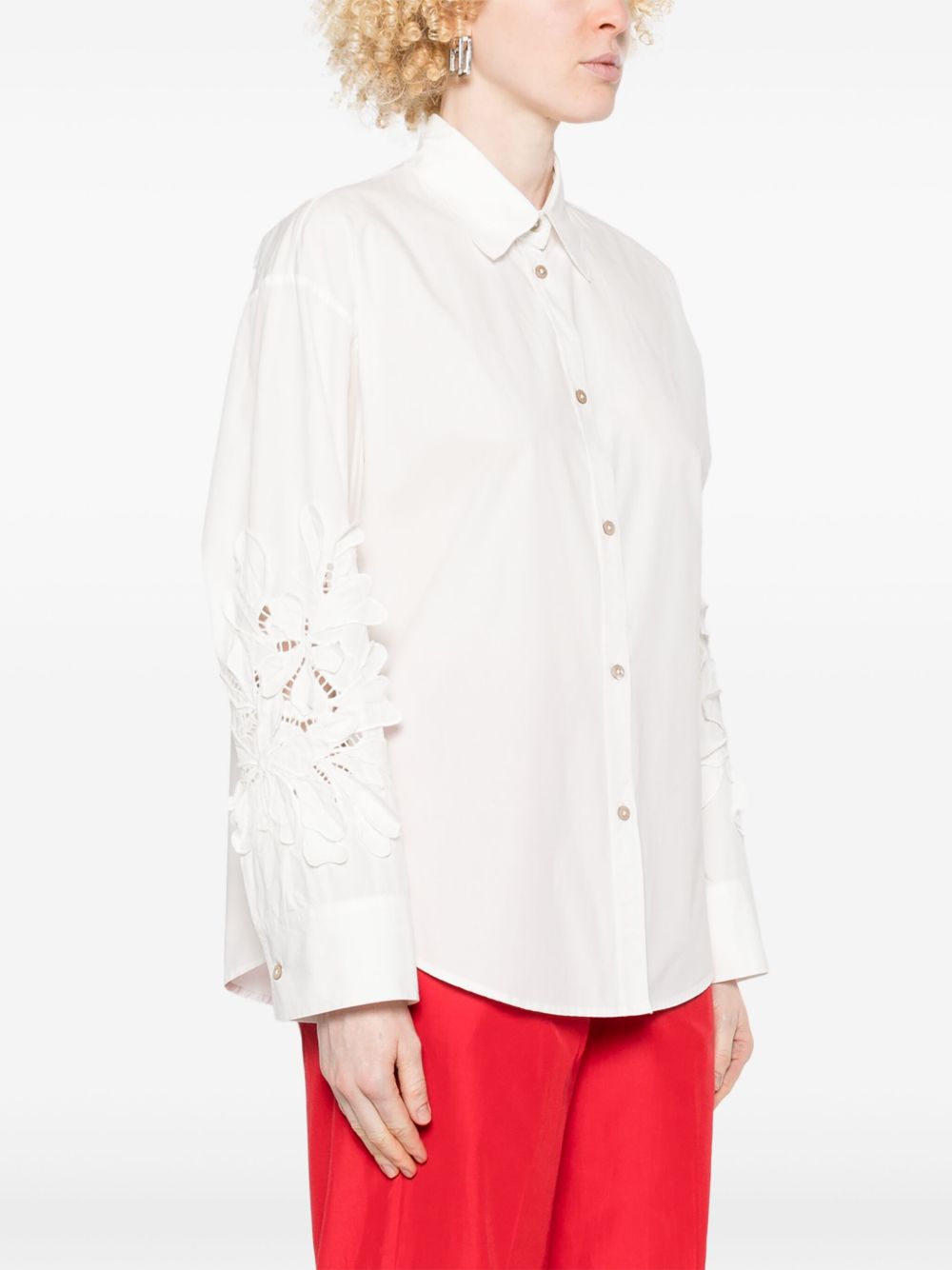 Embroidered cotton shirt