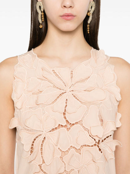 Embroidered cotton dress