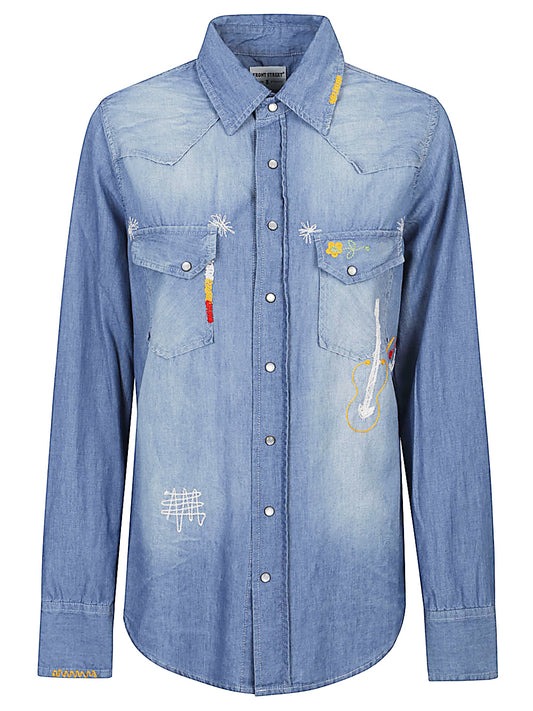 Denim cotton shirt