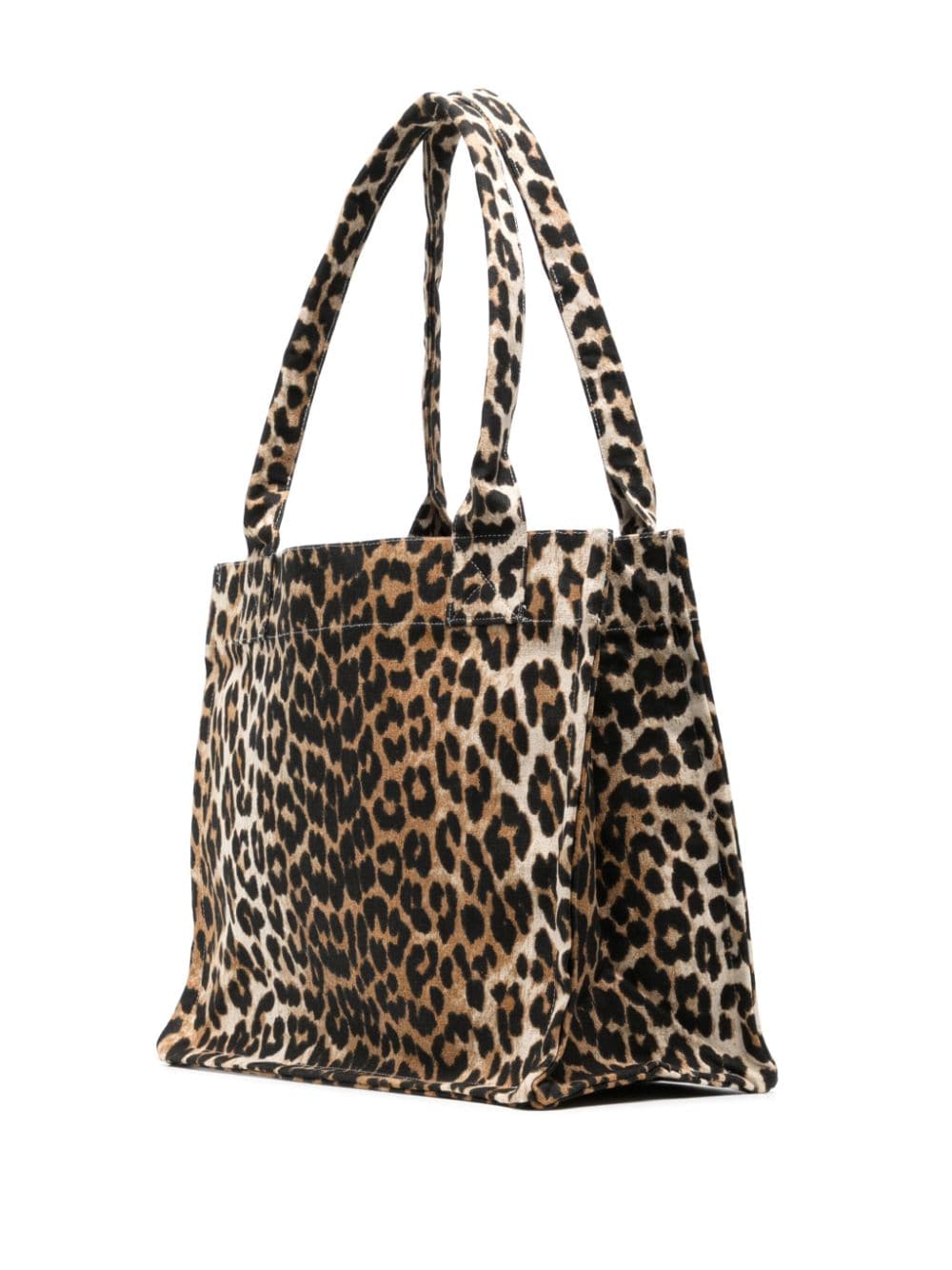 Leopard print large tote