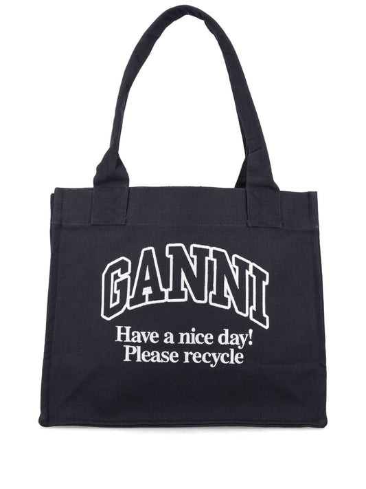 Organic cotton large tote bag