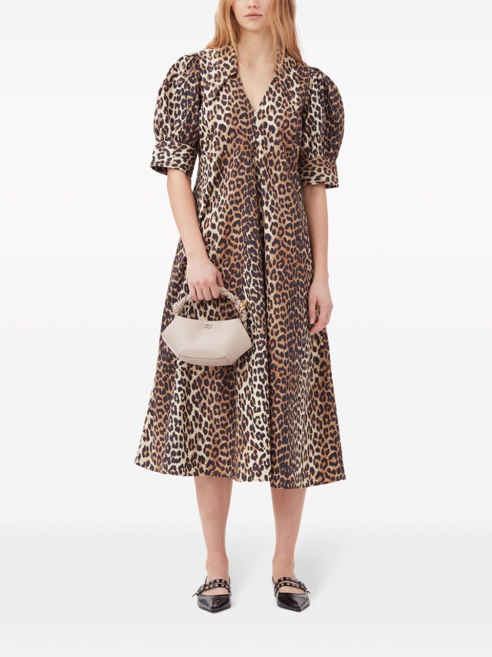 Leopard print long dress