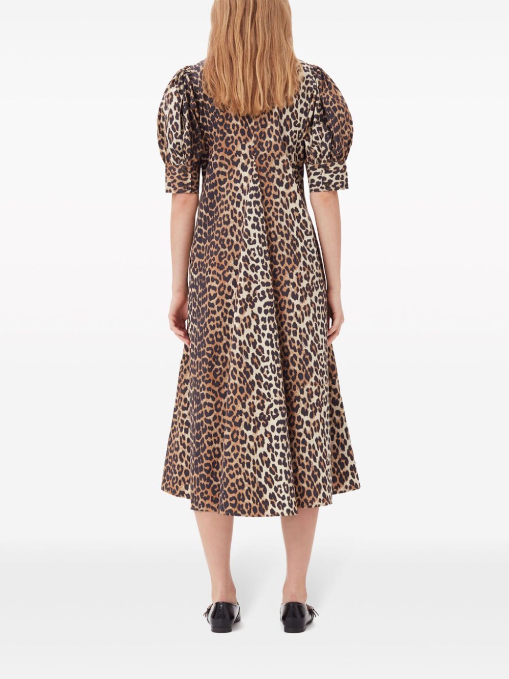 Leopard print long dress