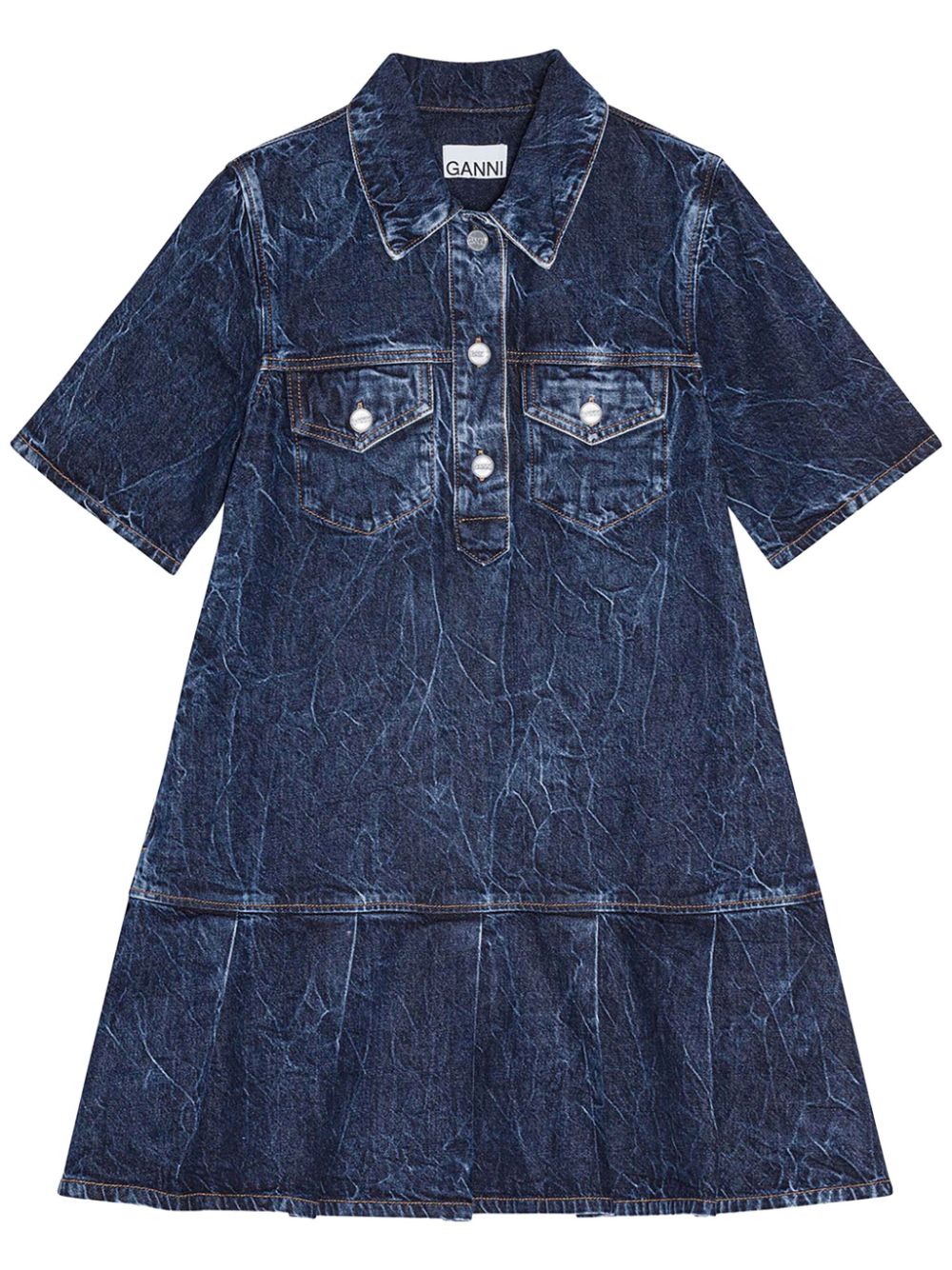 Denim mini dress