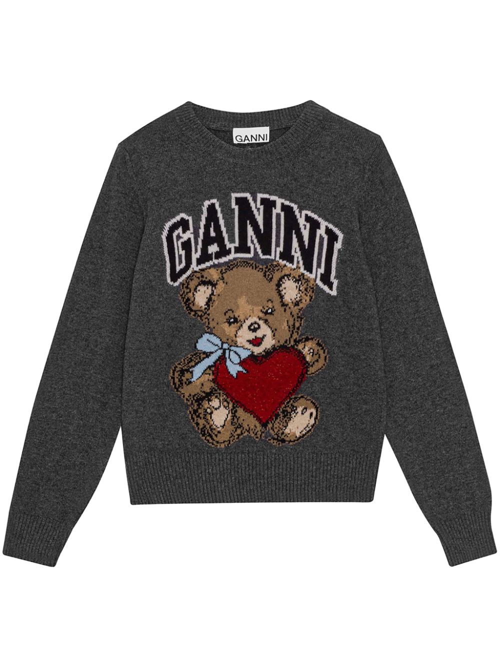 Bear wool crewneck sweater