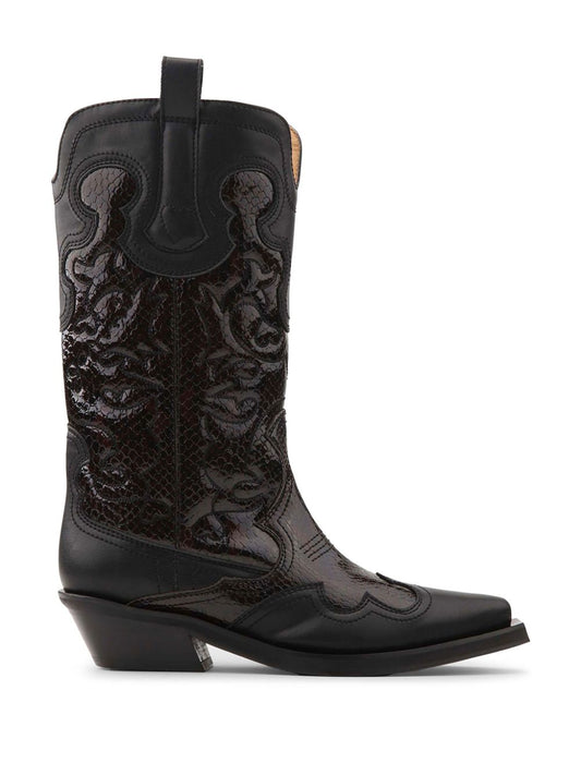 Embroidered western boots