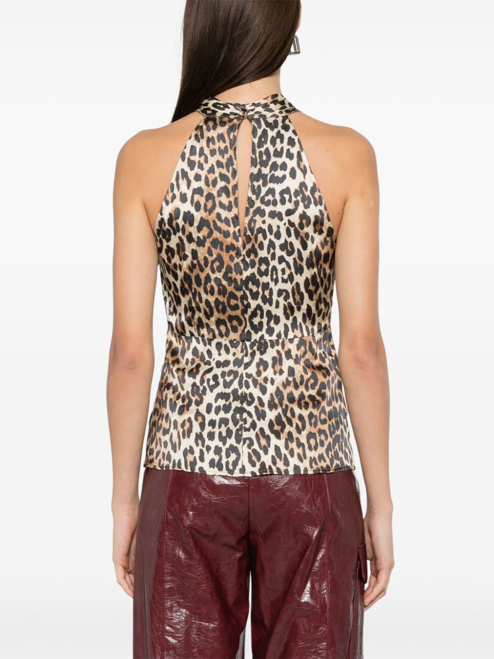 Leopard print top