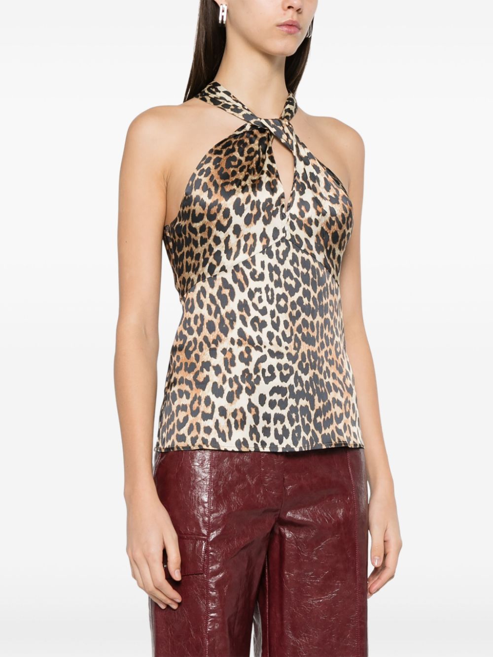 Leopard print top