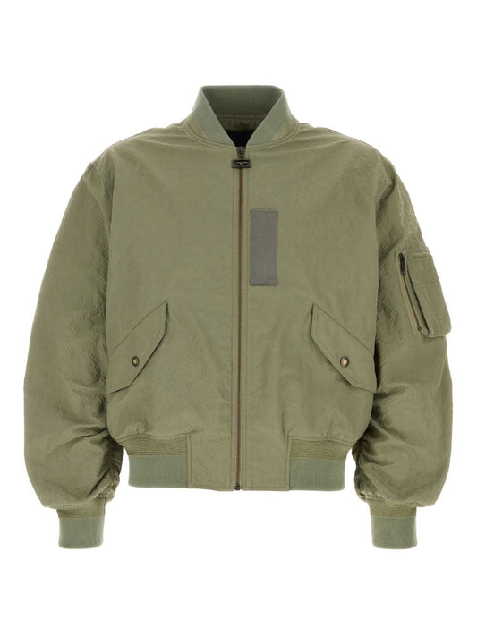 Nylon bomber jacket