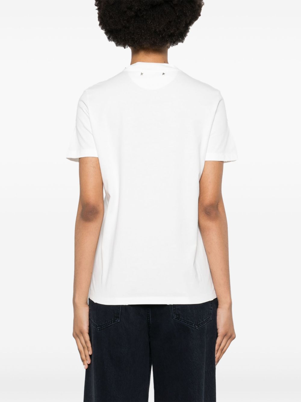 Embroidered cotton t-shirt