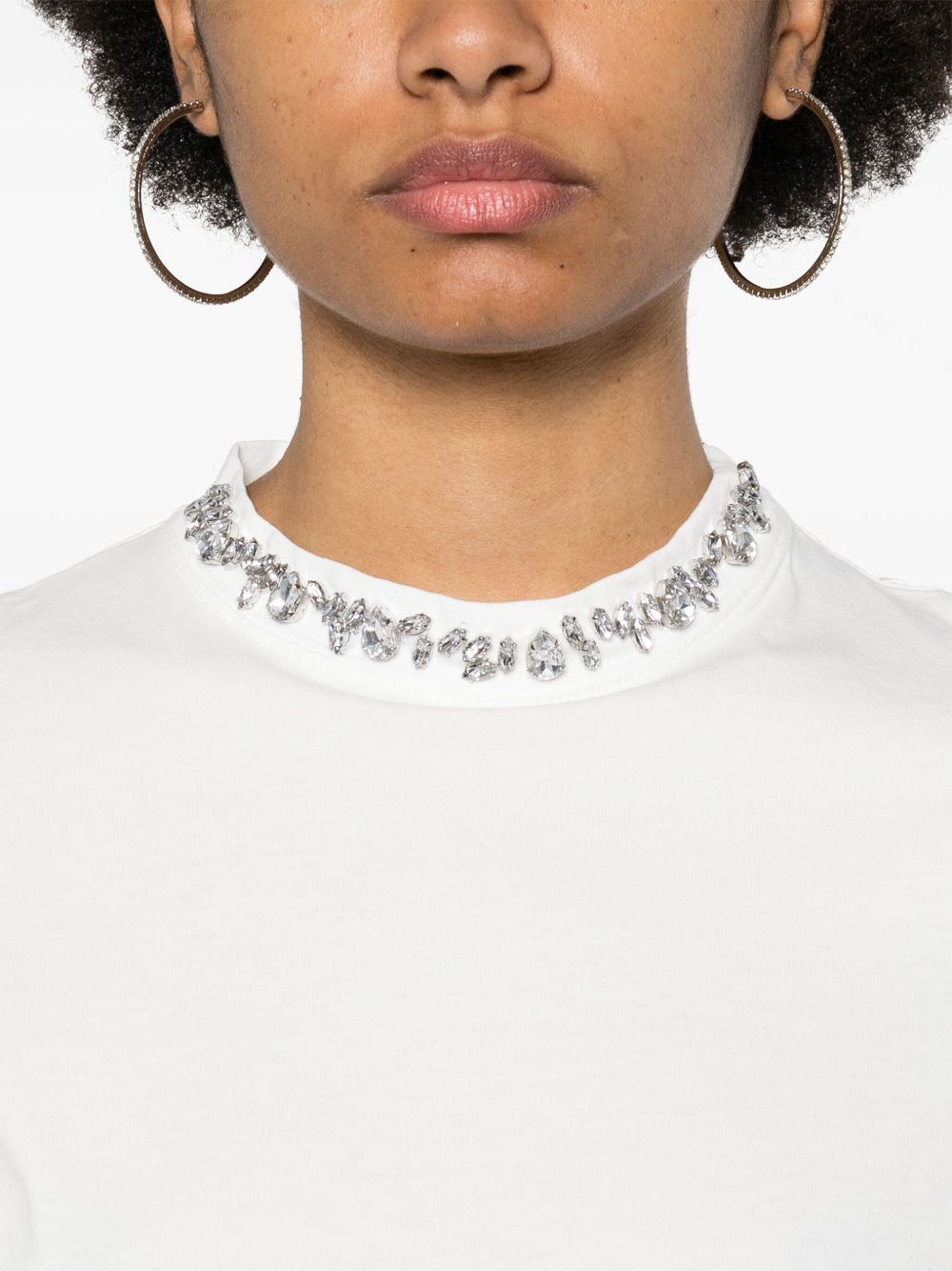 Embroidered cotton t-shirt