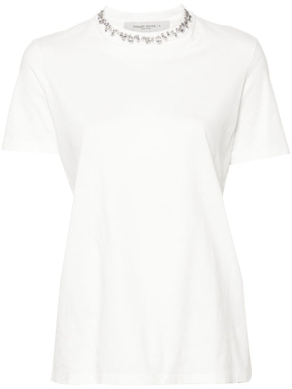 Embroidered cotton t-shirt