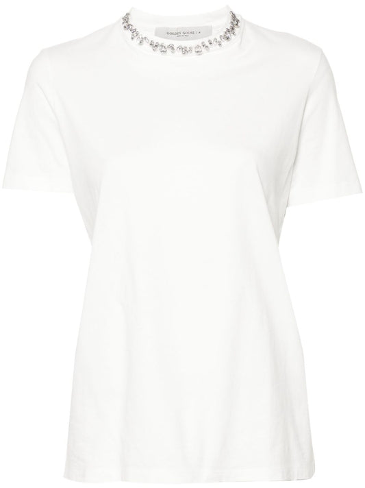 Embroidered cotton t-shirt