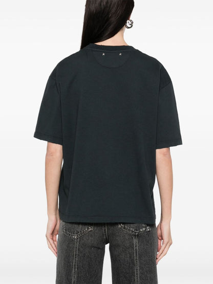Crystal embellished cotton t-shirt