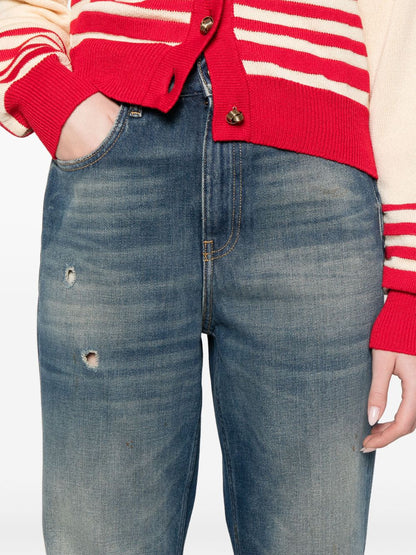 Denim cotton jeans