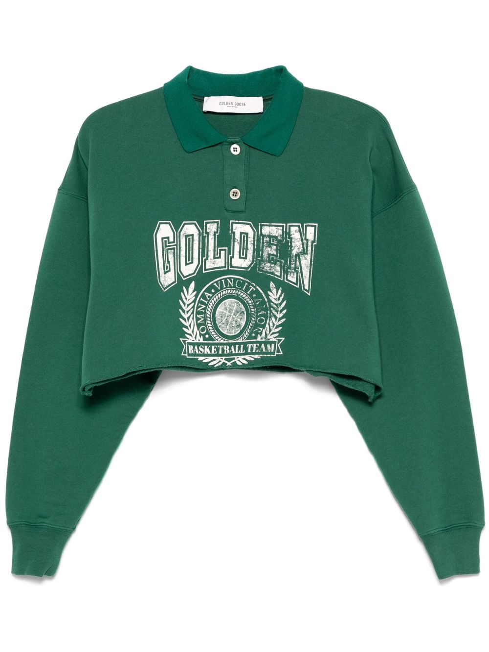 Organic cotton cropped sweatshirt