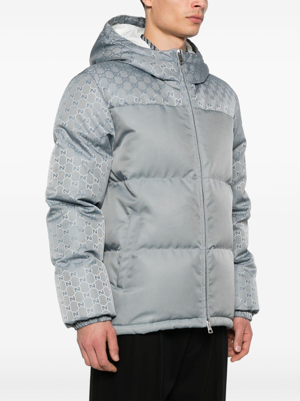 Gg nylon down jacket
