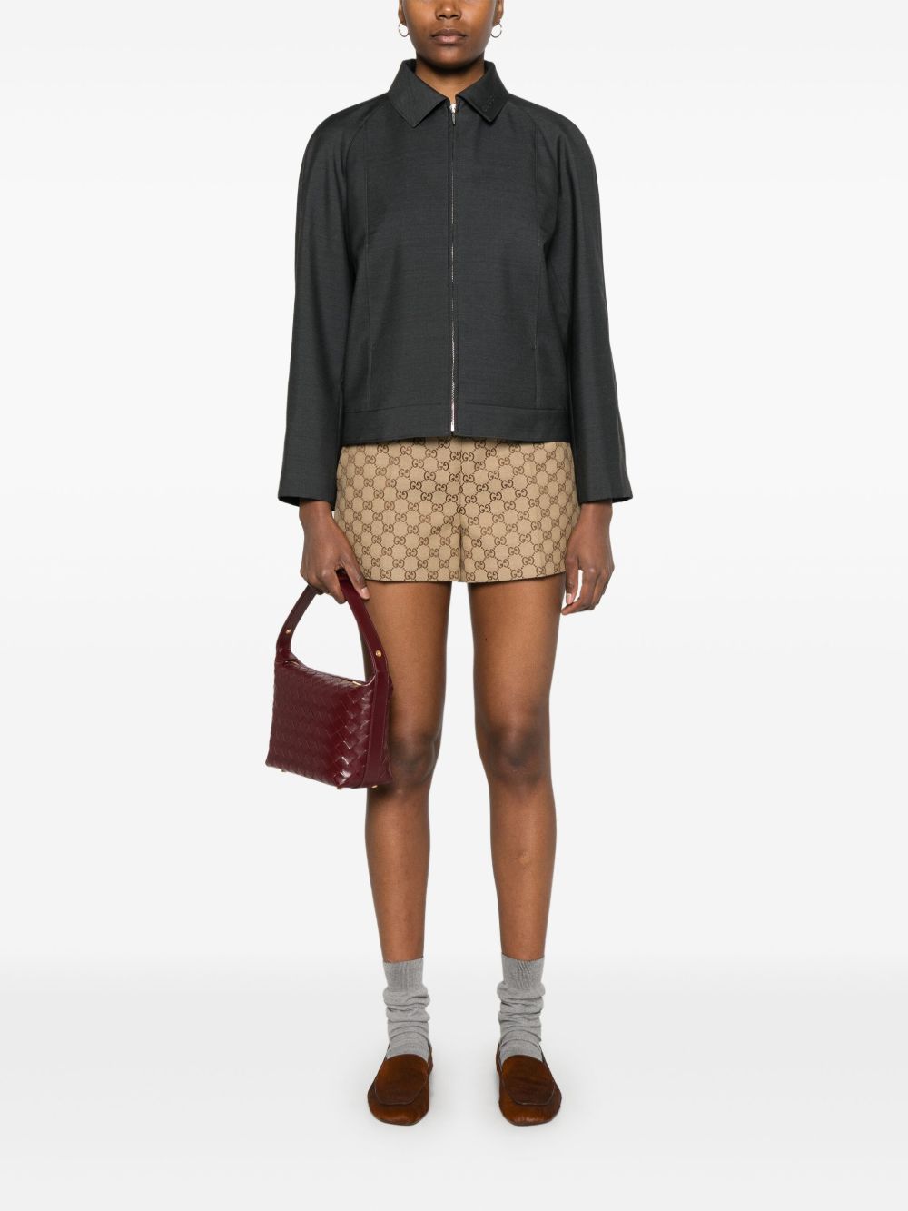 Wool caban jacket