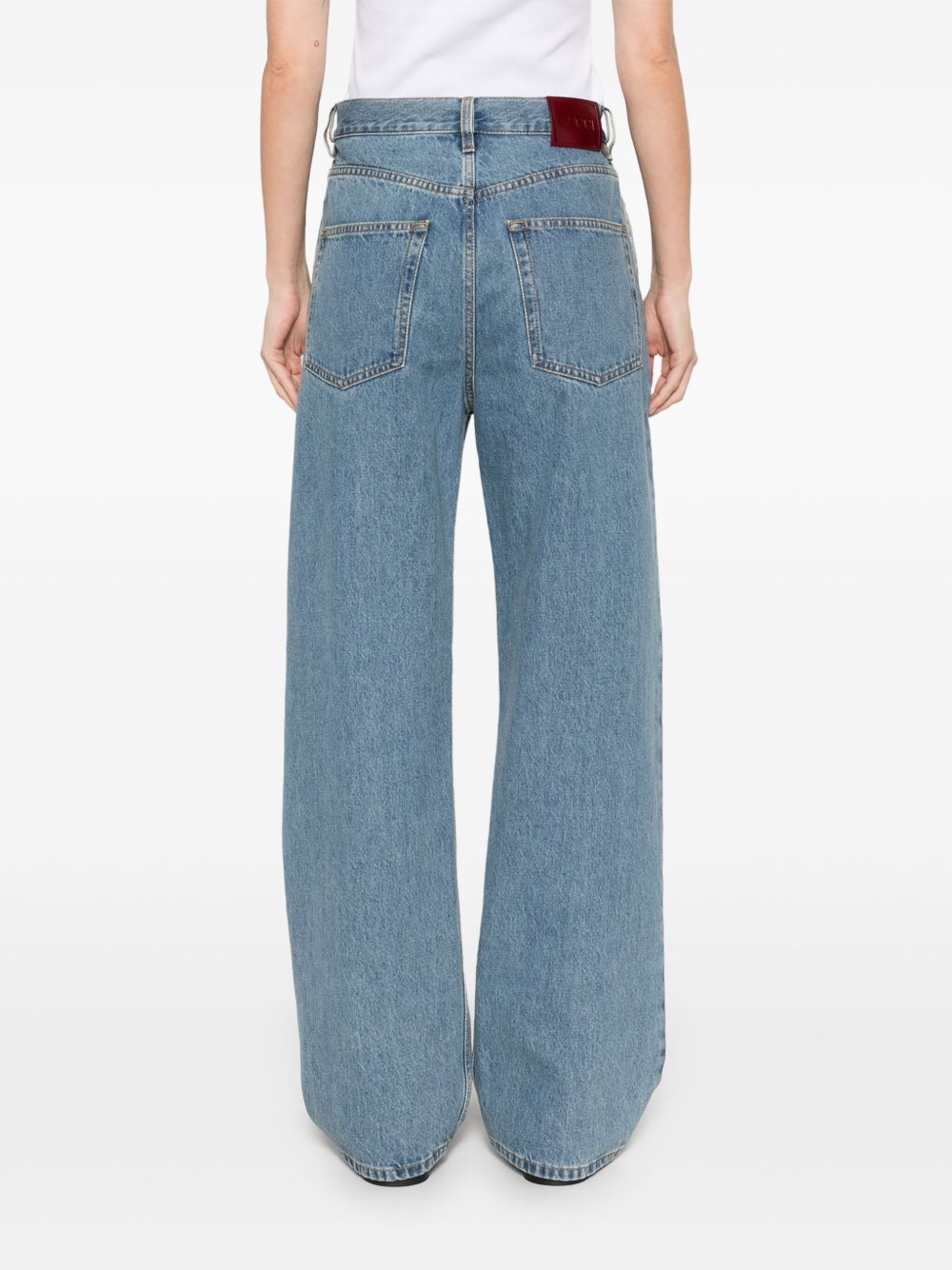 Baggy denim cotton jeans
