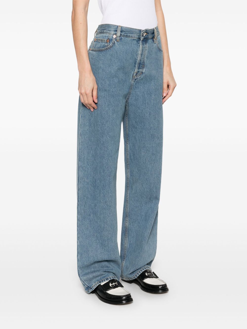Baggy denim cotton jeans