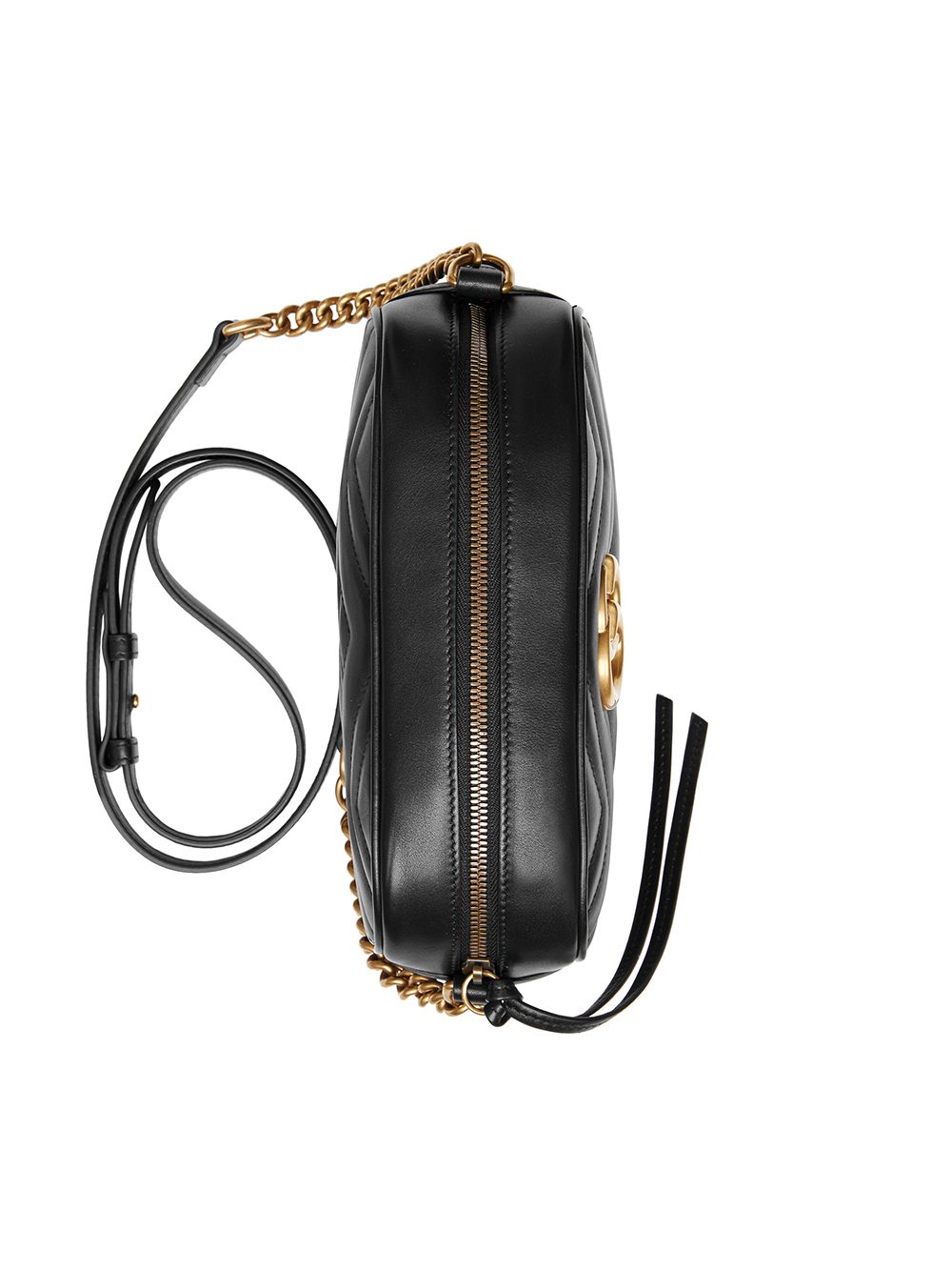 Gg marmont small leather shoulder bag