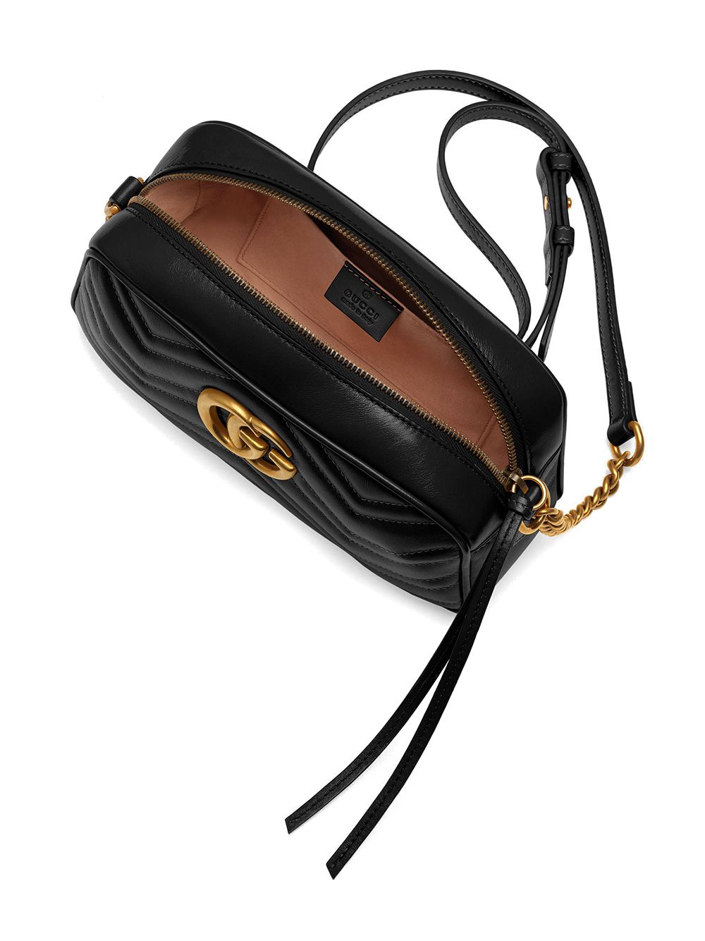 Gg marmont small leather shoulder bag